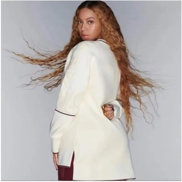 ADIDAS x IVY PARK BEYONCÉ Original Pullover Sweatshirt Ecru Tint Maroon - Picture 3 of 12